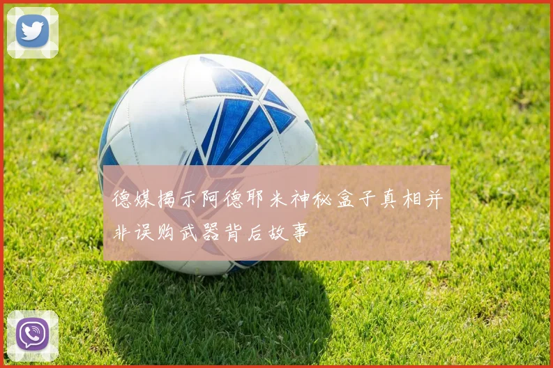 德媒揭示阿德耶米神秘盒子真相并非误购武器背后故事